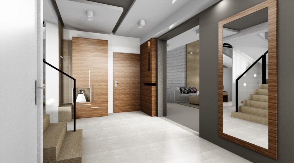 apartament-ceg_y-BJM-Bricks-proj.-Micha_-Strawa Przedpokój – wizytówką naszego domu